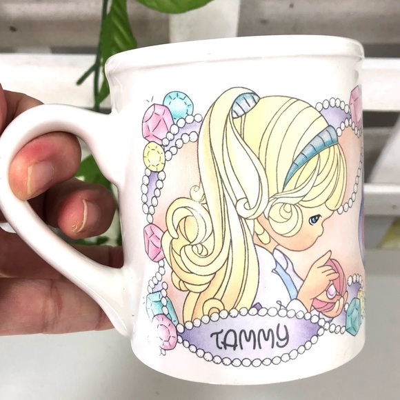 Precious Moments by Enesco Vintage 90's Tammy Mug Gentle Voice Strong Spirit - Picture 2 of 6